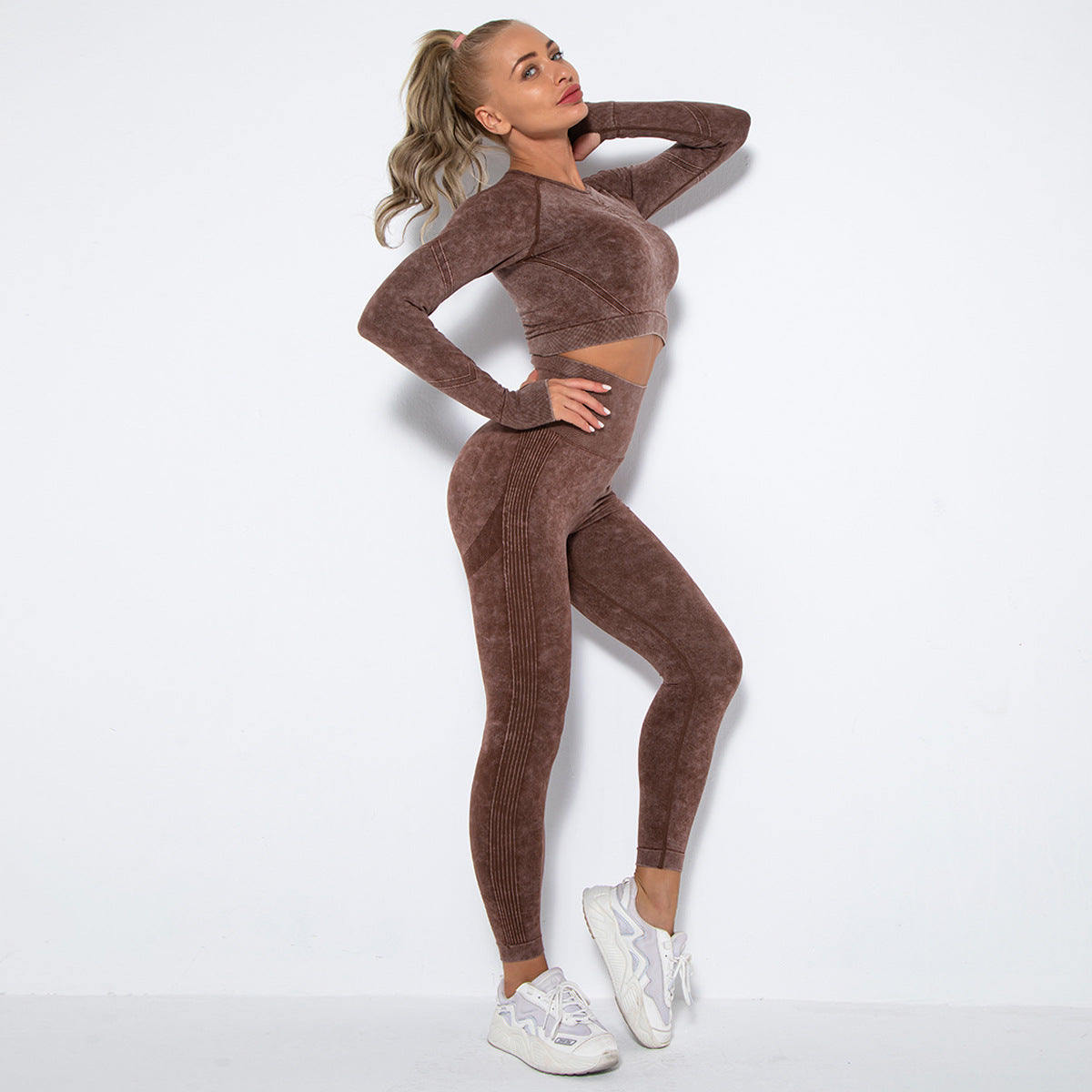 Seamless Scrunched Butt Lift Sexy Fitness Set
