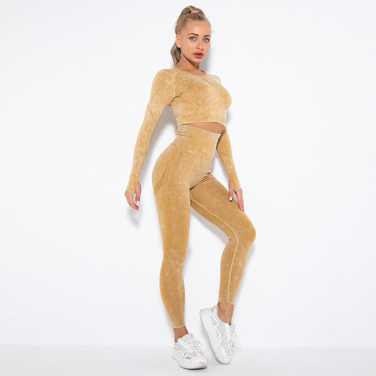 Seamless Scrunched Butt Lift Sexy Fitness Set