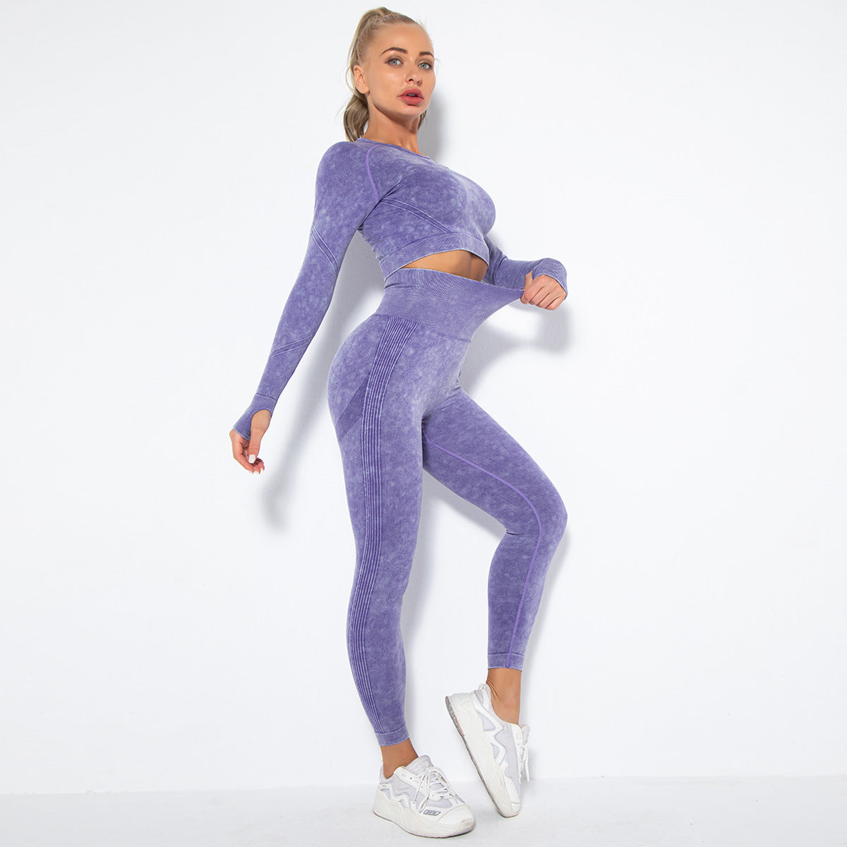 Seamless Scrunched Butt Lift Sexy Fitness Set