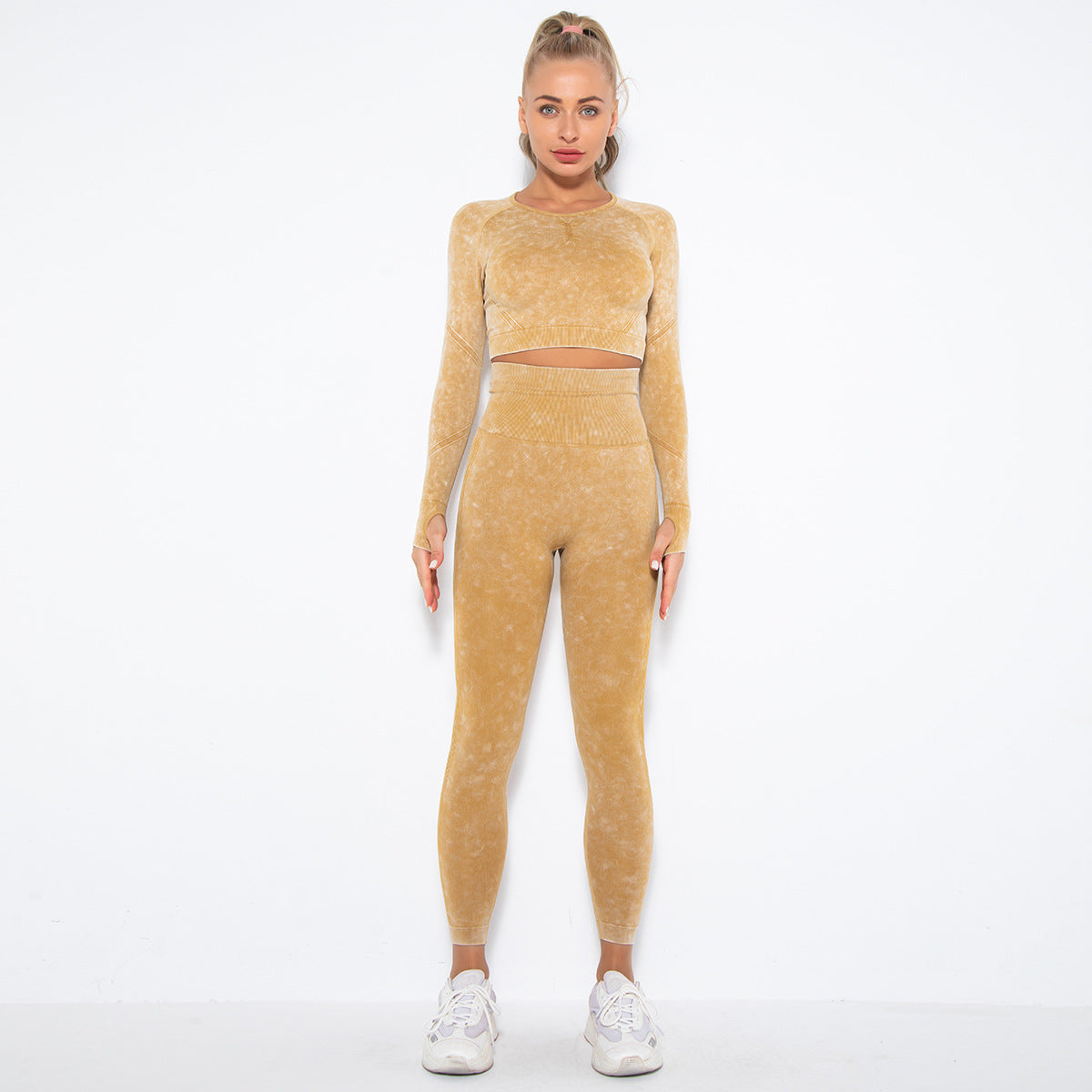 Seamless Scrunched Butt Lift Sexy Fitness Set