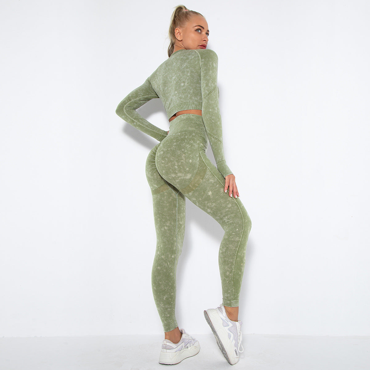 Seamless Scrunched Butt Lift Sexy Fitness Set