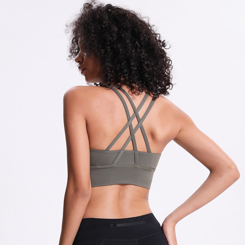 Naked Feel Workout Bra Gym Sport Bras