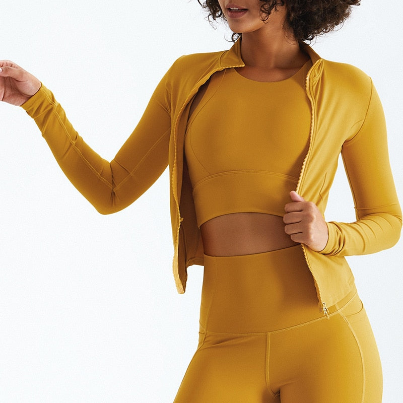 Recycled Long-sleeved Workout Jacket