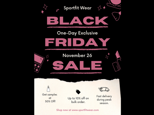 Sportfit Wear Black Friday Sales for your Yoga Wear Business