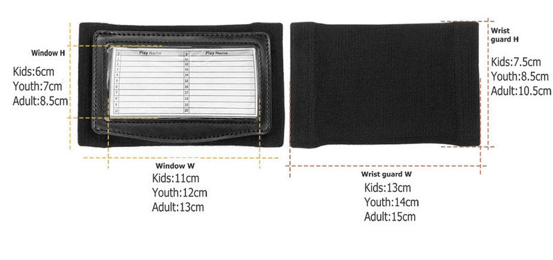American_Football_Arm_Band_Playbook_For_Adult_Youth _And_Peewee_Supplier