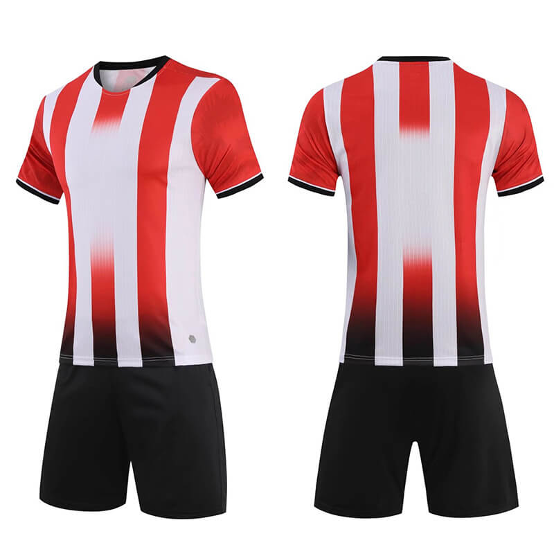 Classic Stripes Soccer Uniforms with Custom Design