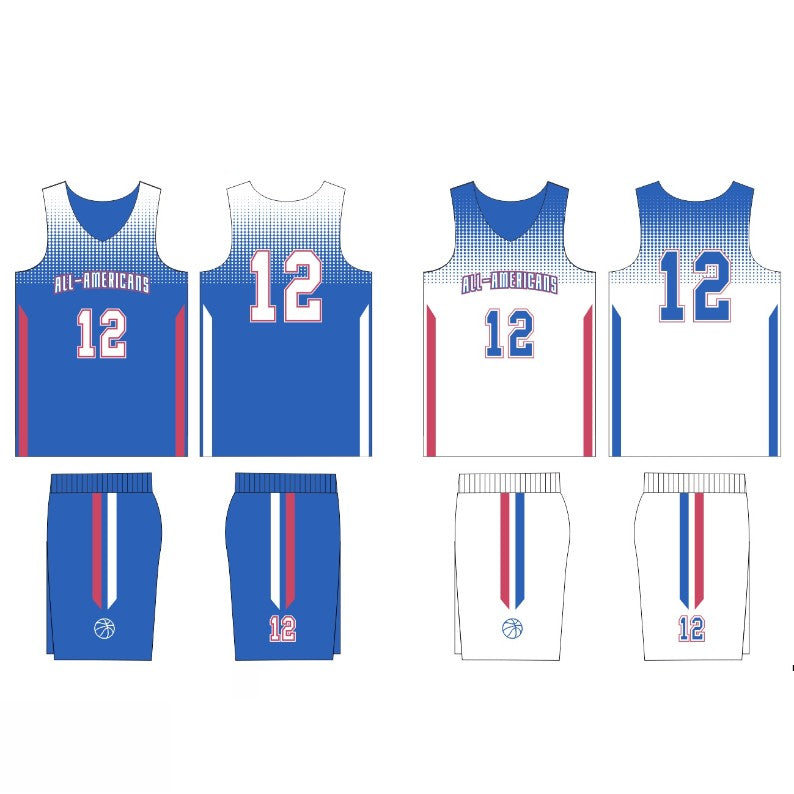 Custom_Blue_White_All-American_Reversible_Basketball_Uniform_maker