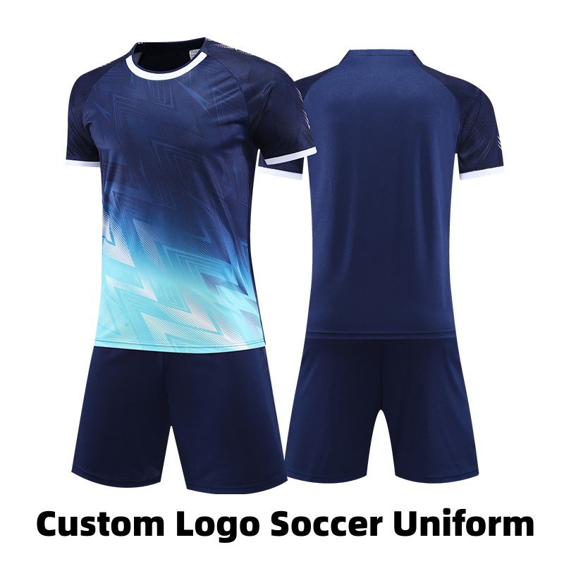Custom Logo Men Soccer Jerseys in Royal Blue