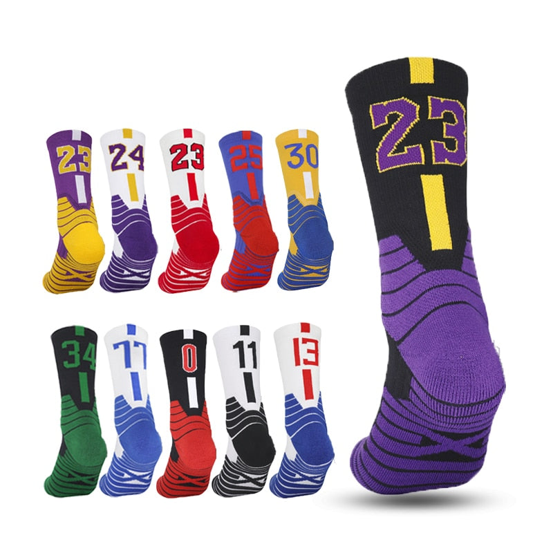 Youth Basketball Socks with numbers