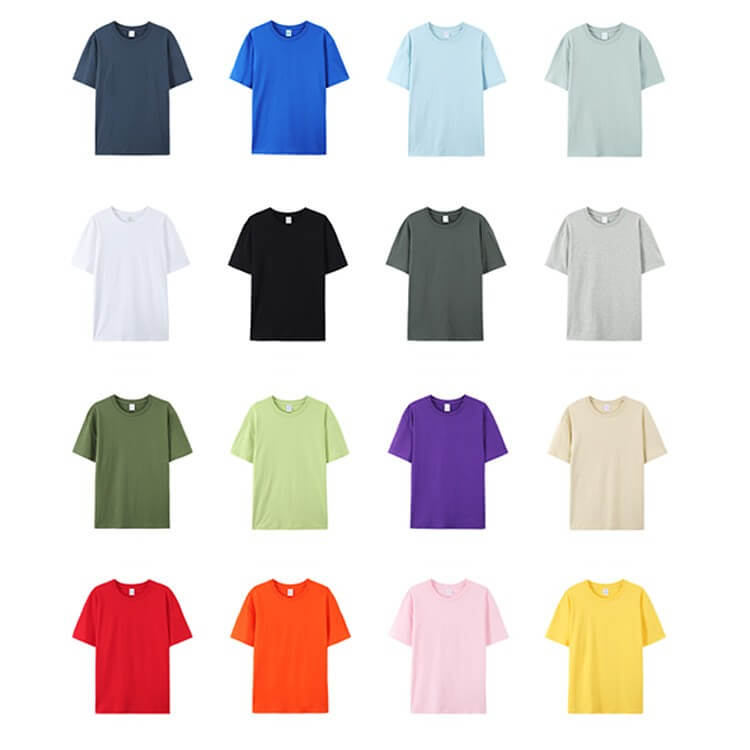 Wholesale_Blank_Pure_color_Cotton_tee_Shirt_vendor
