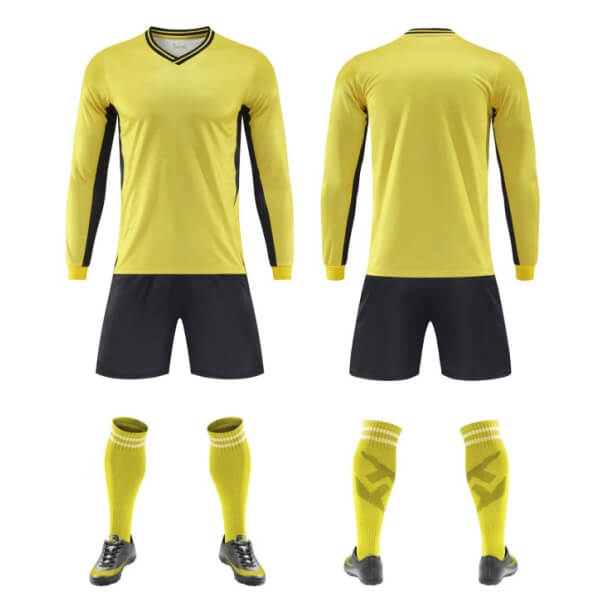 Wholesale_Custom_Logo_Yellow_Soccer_Goalie_Uniform_No_Minmum