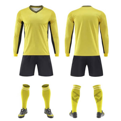 Wholesale_Custom_Logo_Yellow_Soccer_Goalie_Uniform_No_Minmum