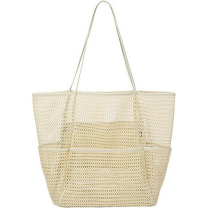 Wholesale_Mesh_Womens_ Shoulder_Beach_Bag_Summer Beach_Tote_Bag_Factory