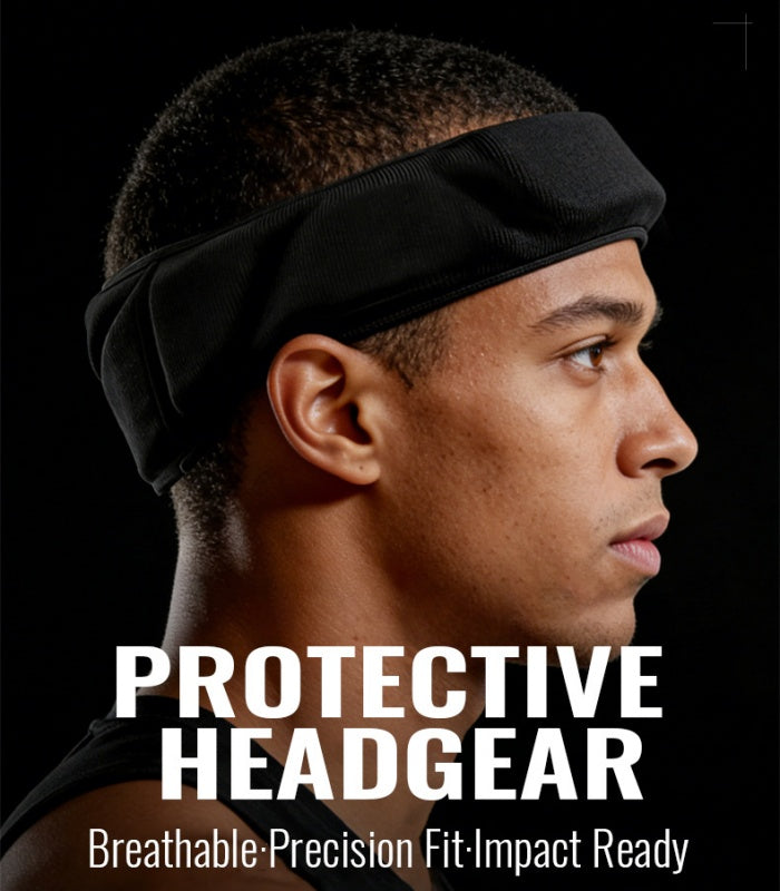 Profissional Rugby Sports Protective Headband Black