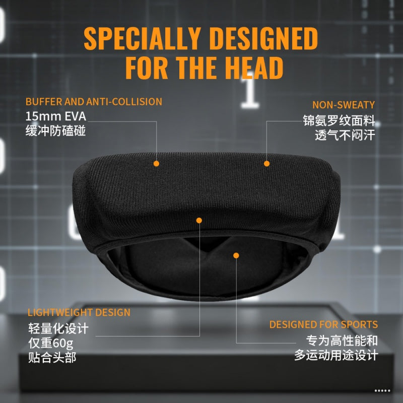 Profissional Rugby Sports Protective Headband Black