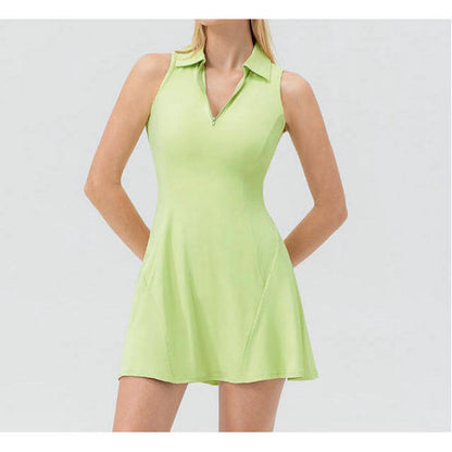Wholesale_Quick_Dry_Women_Tennis_Sleeveless_Polo_Dress_Supplier