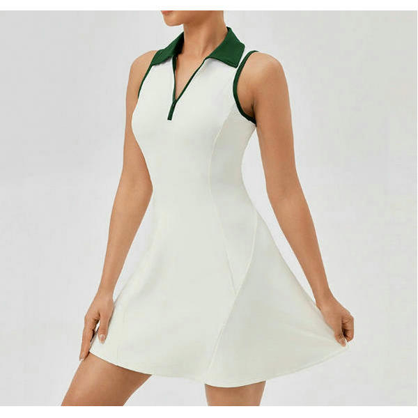 Wholesale_Quick_Dry_Women_Tennis_Sleeveless_Polo_Dress_Supplier