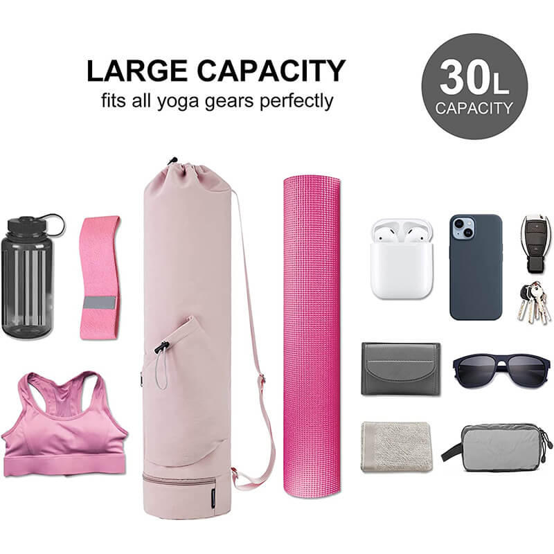 Wholesale_Yoga_Mat_Bag_with_Bottle_Pocket_for_Women_manufacturer