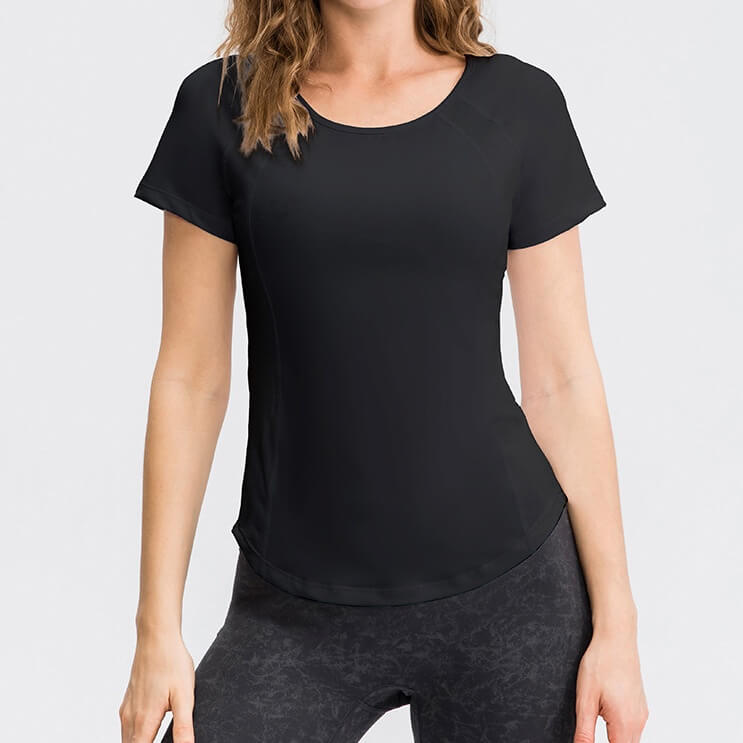 Women_High_Elastic_Mesh_Breathable_Quick_Dry_Workout_Shirts_Yoga_Tops