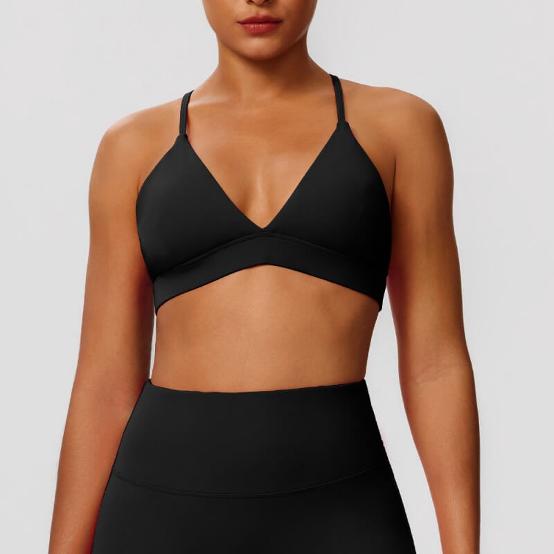 wholesale_Womens_Solid_Color_Crossback_Adjustable_Sports_Bra_Fitwear