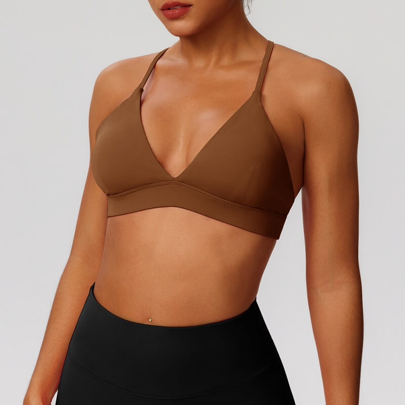 wholesale_Womens_Solid_Color_Crossback_Adjustable_Sports_Bra_Fitwear