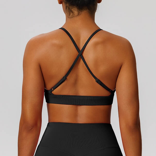 wholesale_Womens_Solid_Color_Crossback_Adjustable_Sports_Bra_Fitwear