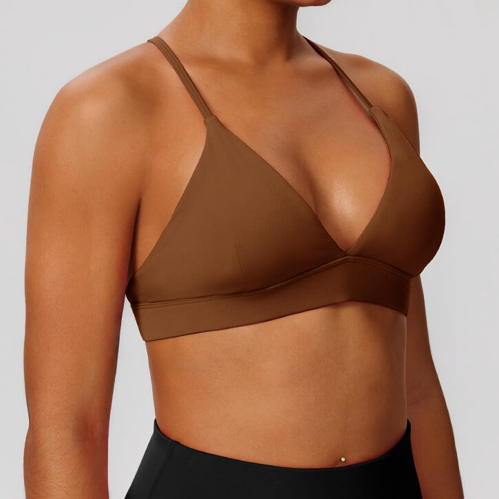 wholesale_Womens_Solid_Color_Crossback_Adjustable_Sports_Bra_Fitwear