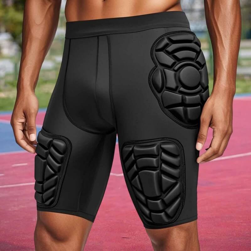 wholesale_Football_Padded_Compression_Shorts_for_Youth_Kids