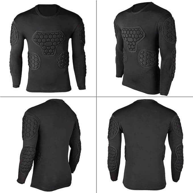 Football Padded Shirt Men's Goalkeeper Armor BodyShield