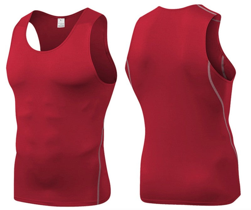 wholesale_Mem_Compression_Running_gym_Tank_Top_basketball