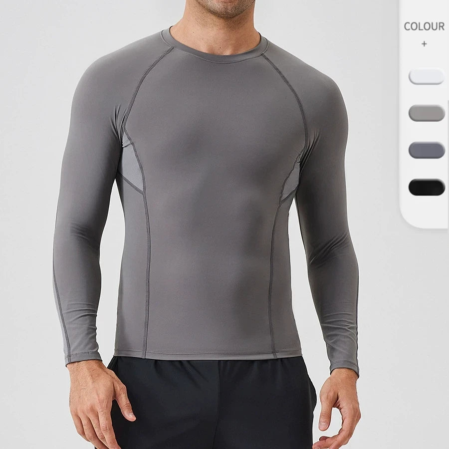 wholesale_Mens_Compression_Long_Sleeve_T-Shirt_Classic_Casual_Slim_Athletic_Shirts