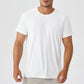 wholesale_Mens_Solid_Color_Sport_Train_Short_Sleeved_Round_Neck_Shirts