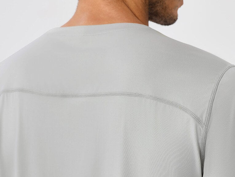 wholesale_Mens_Solid_Color_Sport_Train_Short_Sleeved_Round_Neck_Shirts