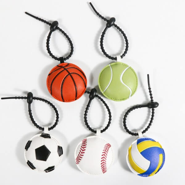 wholesale_PU_Leather_Football_Baseball_Basketball_Volleyball_Keychains