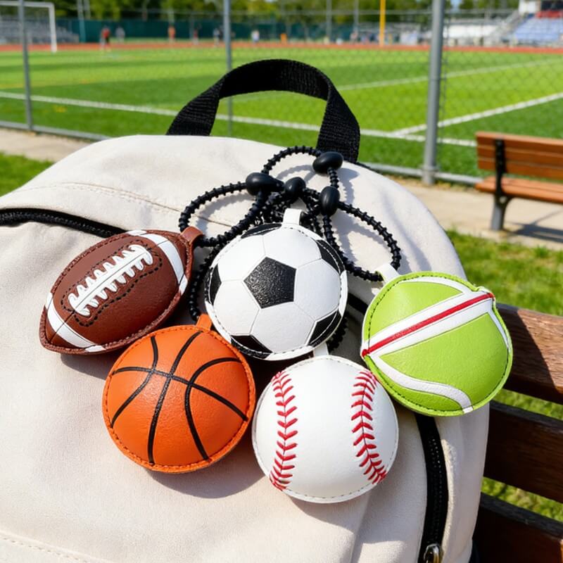 wholesale_PU_Leather_Football_Baseball_Basketball_Volleyball_Keychains