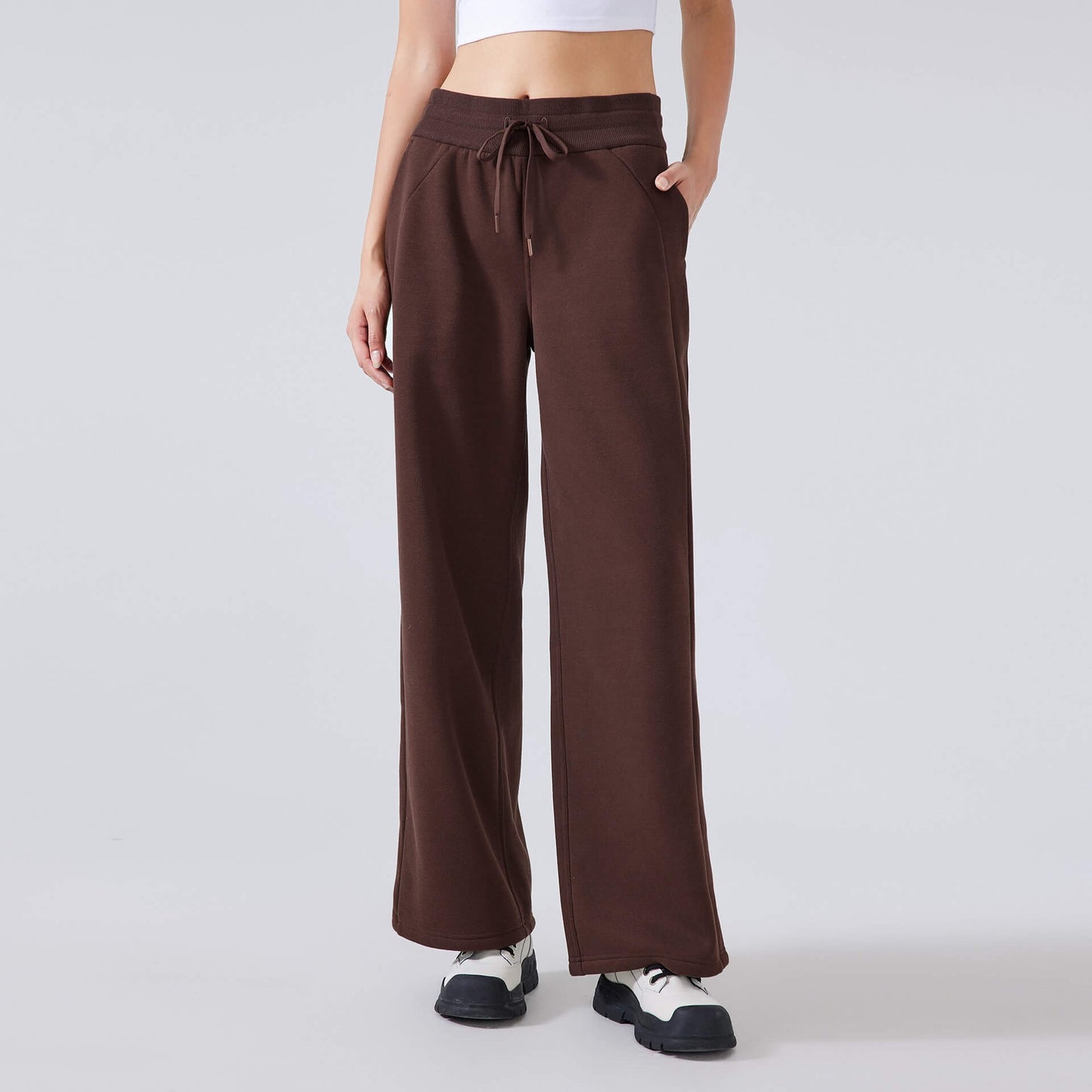 Women_Straight_Leg_Fleece_Sweatpants_Athletic_Pants