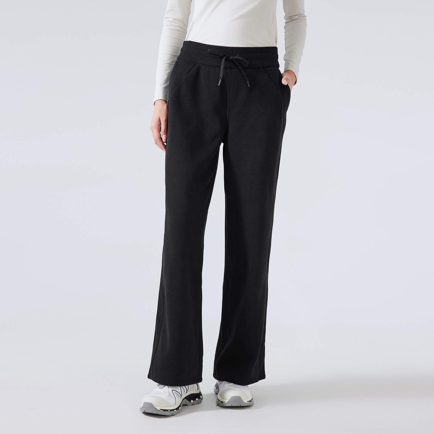 Women_Straight_Leg_Fleece_Sweatpants_Athletic_Pants