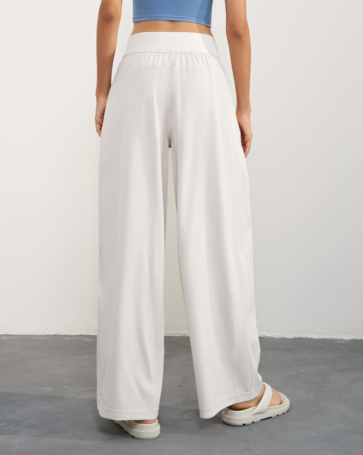 wholesale_Womens_Pleated_High_Waist_Wide_Leg_Pants_For_Summer