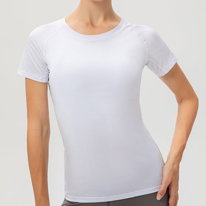wholesale_Womens_Sweatshirt_Tee_Crew_Neck_Quick_Dry_Compression_Tshirt 