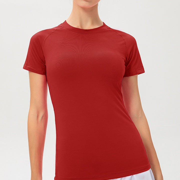 wholesale_Womens_Sweatshirt_Tee_Crew_Neck_Quick_Dry_Compression_Tshirt 