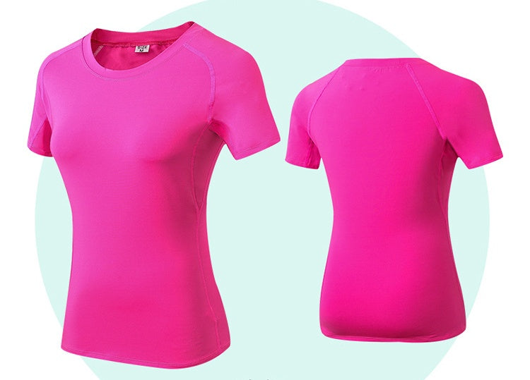 wholesale_Womens_Sweatshirt_Tee_Crew_Neck_Quick_Dry_Compression_Tshirt 