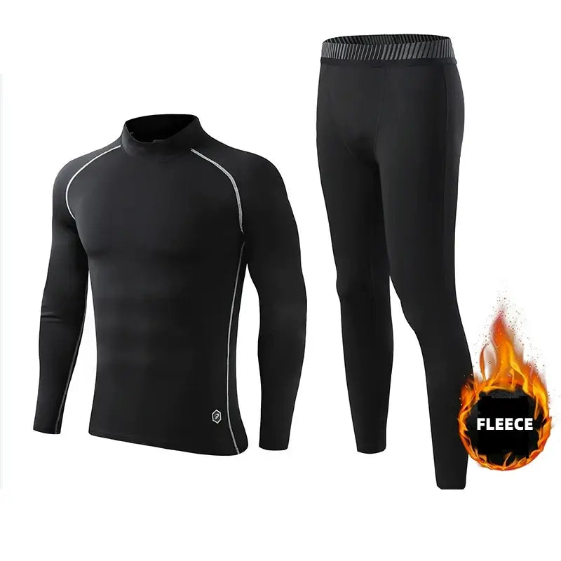 wholesale_Youth_Boys_Girls_Thermal_Compression_Shirt_Fleece_Turtle_Neck_Top_Athletic_Leggings