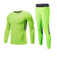 wholesale_Fluorescent_Green_Gym_Shirt_Crew_Neck_Long_Sleeve_Sports_Outdoor_Compression_Set