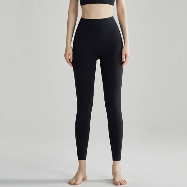 wholesale_black_lycra_High_Waisted_Yoga_Pants_with_Pockets_for_Women_Buttery_Soft_Workout_Leggings