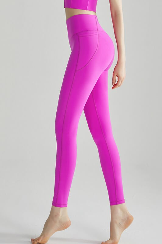 wholesale_lycra_High_Waisted_Yoga_Pants_with_Pockets_for_Women_Buttery_Soft_Workout_Leggings