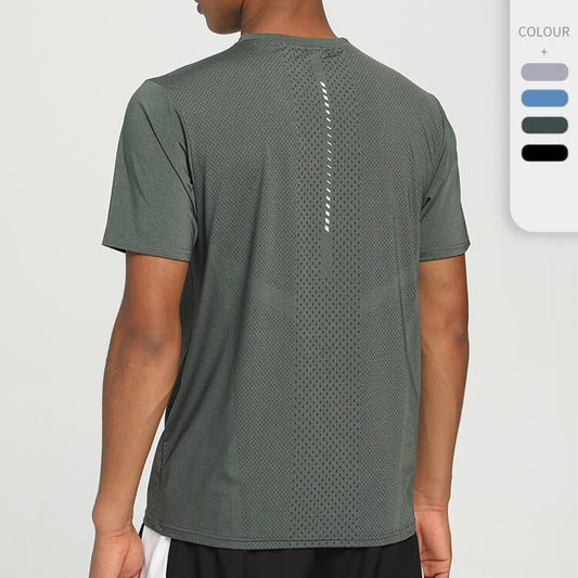 Men Round Neck Breathable T-Shirt for Sports & Gym