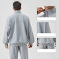 wholesale_quarter_zip_sweatshirts_sweatpants_grey_for_men
