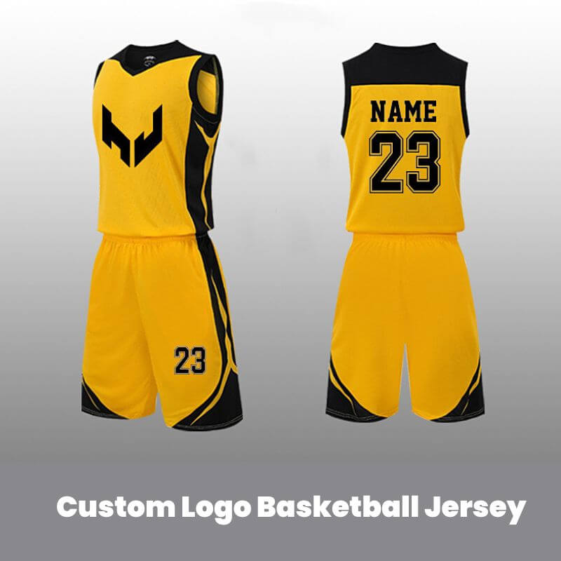 Custom Authentic Yellow Black Basketball Jersey