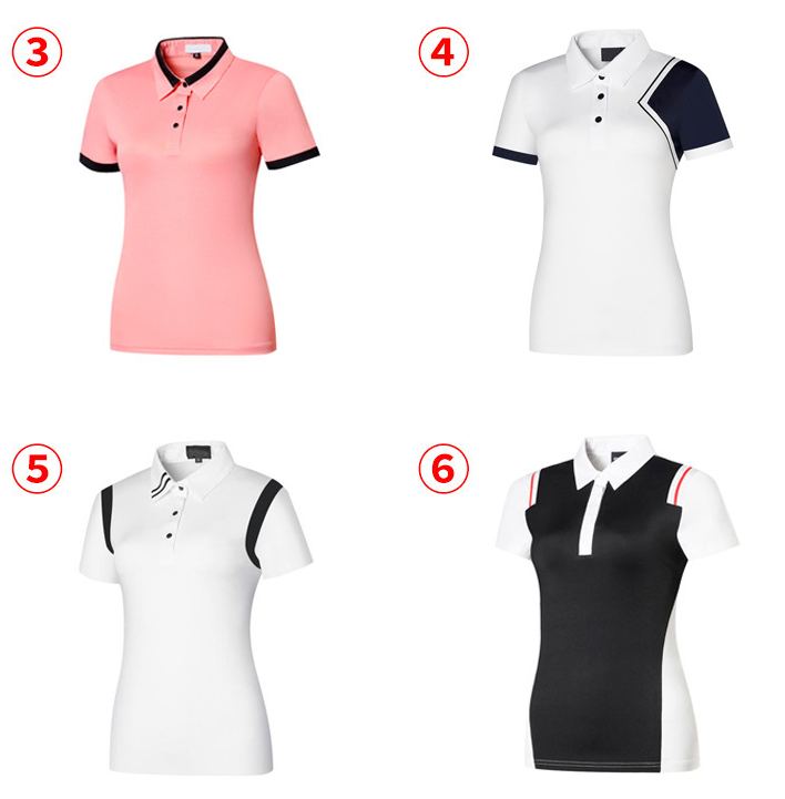 Custom Logo Golf Top Quick-Dry Tee Shirt for Women and Men