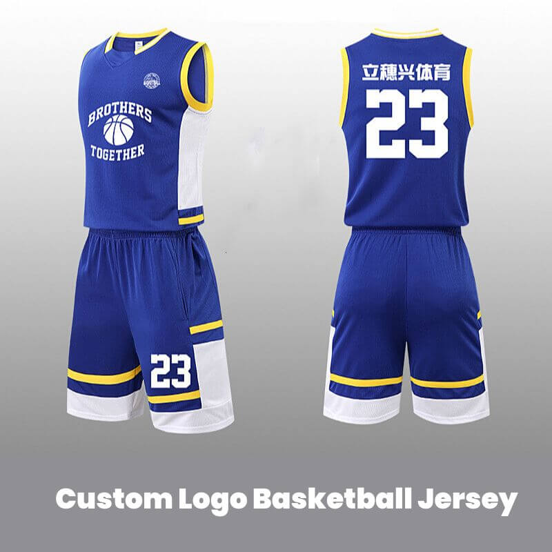 Custom Logo Royal Blue Basketball Jerseys